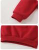 Kaka Panda Boys' Fleece Hoodie & New Year Pants Set - Winter Clothes for Chinese New Year