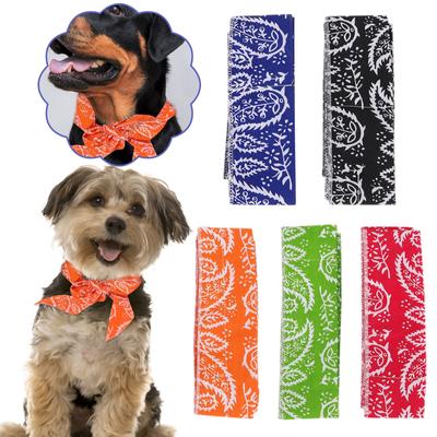 Toalha de gelo bandana instantânea, coleira para animais de estimação, cachecol de verão para cães pequenos e médios