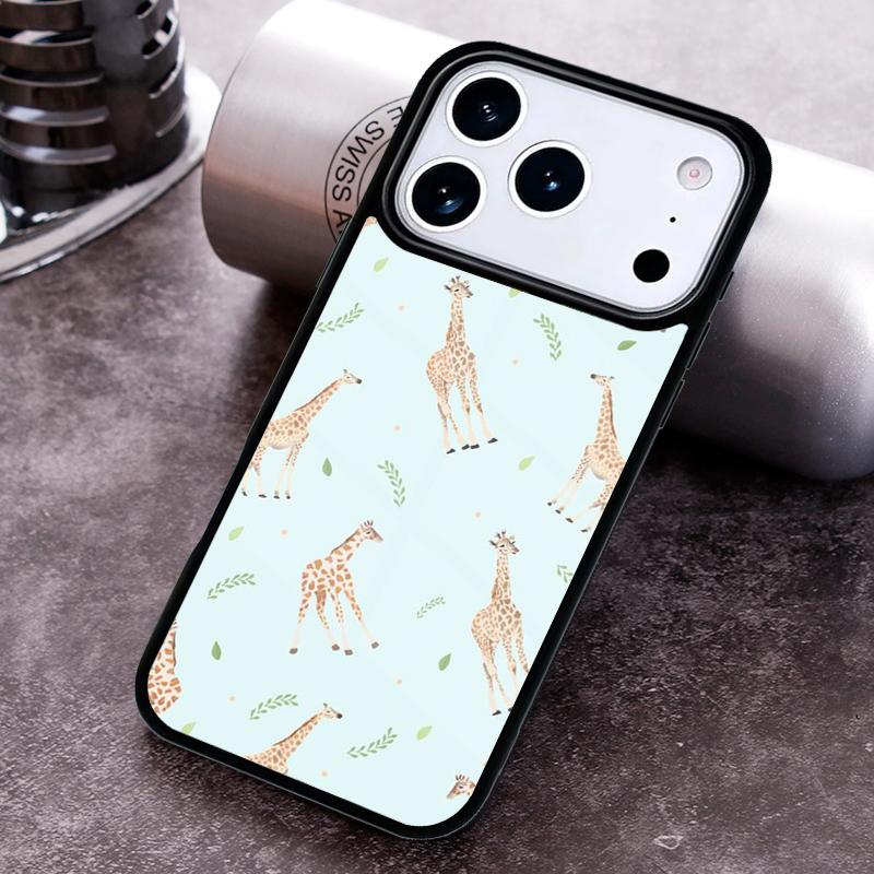 

Cute Baby Giraffe Phone Case For iPhone 17 16 15 14 13 12 11 Pro Max Plus 17Air Soft Silicone Cover iPhone17 Pro Max