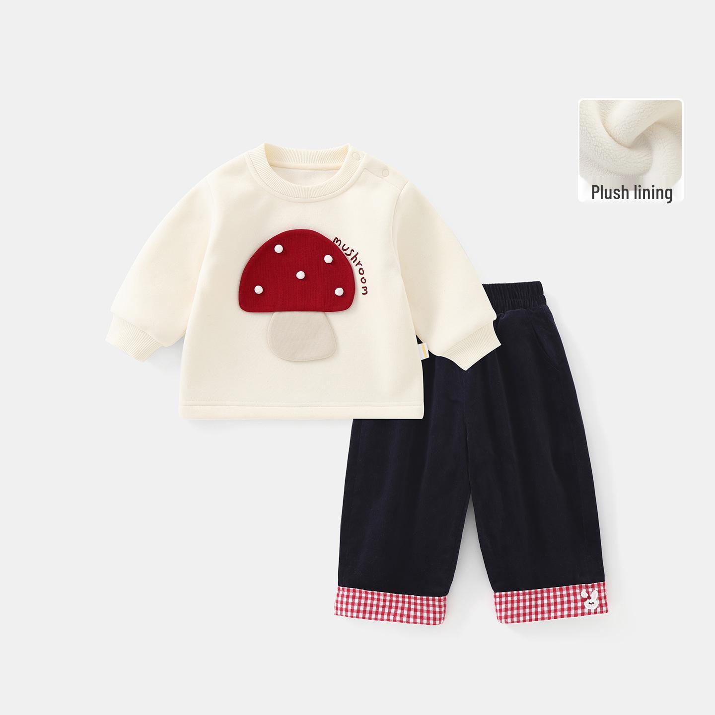 

DUUDUU Toddler Girls Korean Style Autumn/Winter 2-Piece Set 90 cm