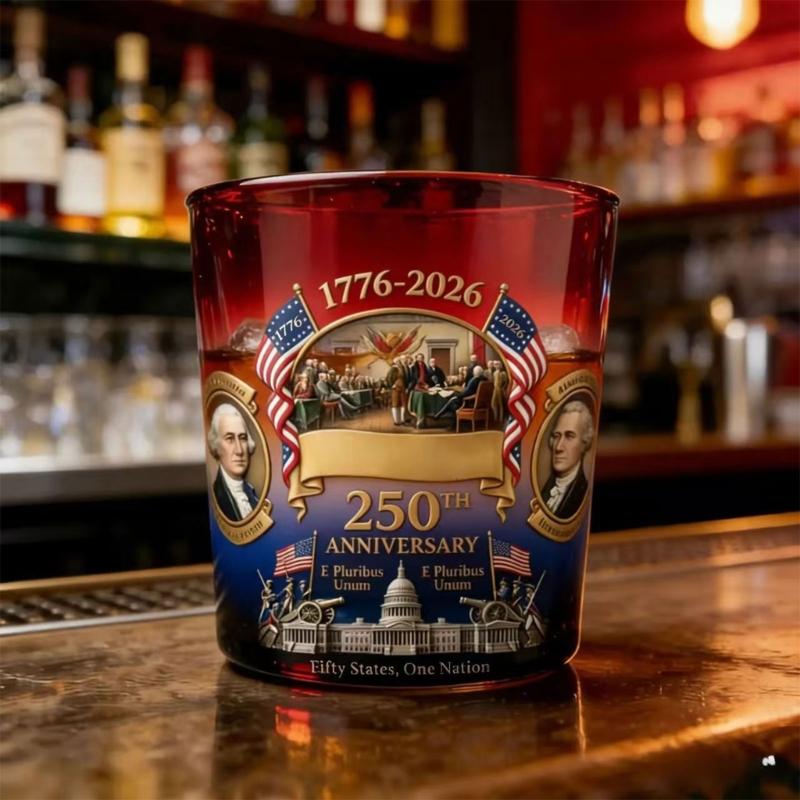250th Anniversary American Whiskeys Decanter Set With Patriotic Designs For Collectors And History Enthusiasts