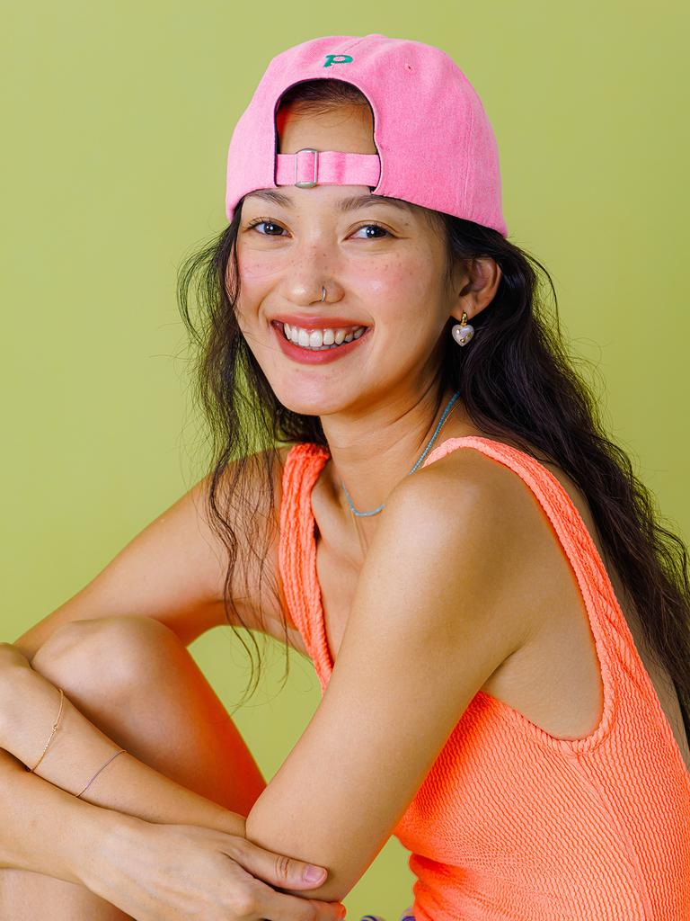 Peuswike Washed Logo Ball Cap_ Bubble Gum Pink