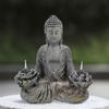 Buddha Sculpture with Solar Lighting for Outdoor Areas
