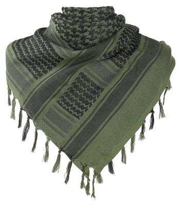 Perturga Men's Scarf Muffler Stole US Military Cool Face Mask Cotton Check Camouflage Afghan Stole Keffiyeh Hiking Autumn Winter OD Green