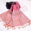 With Tassel Print Headscarf Long Shawls and Wraps Retro Fringed Scarves