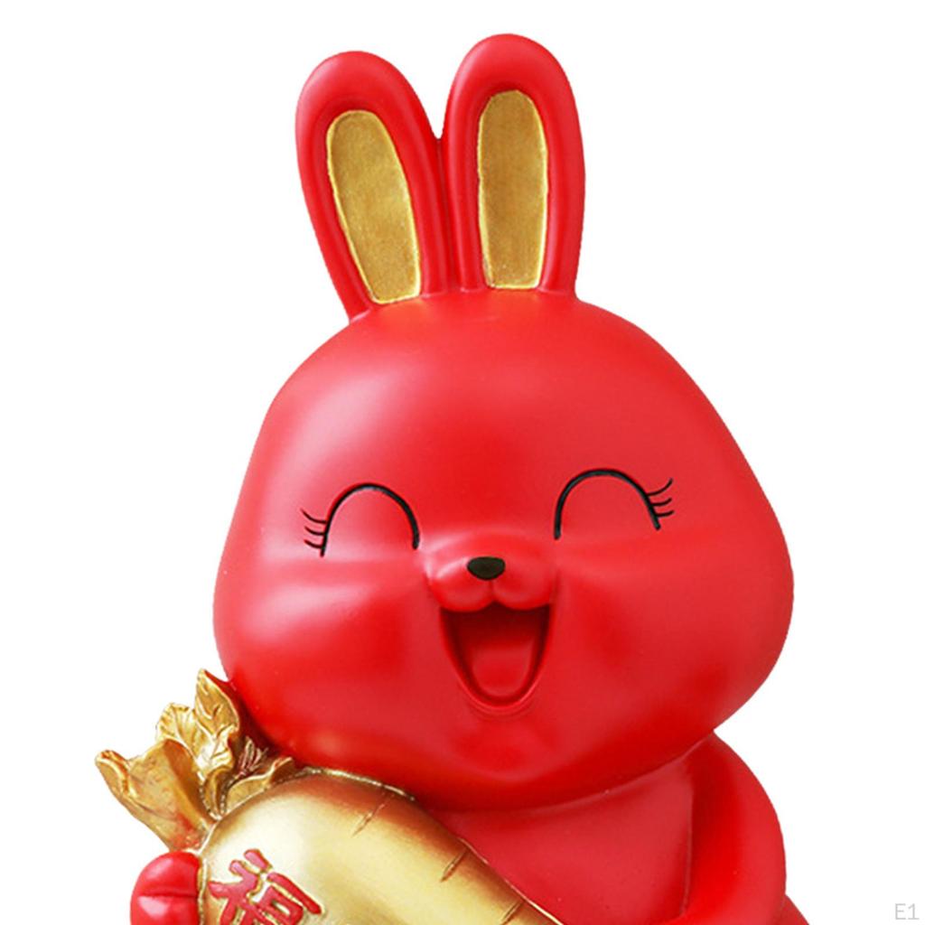 Cute Statue Money Bank, Saving Box, Resin Animal Figurine, Desktop Sculpture Ornament for