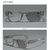 Women's eyewear, men's and women's fashion square frame photochromic glasses