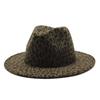 Vânzare Fierbinte Pălărie Fedora Neagră pentru Doamne Pălărie Leopard Pălărie Jazz pentru Bărbați Pălărie Înaltă de Primăvară Pălărie Jucător Pălărie cu Margini Mari