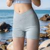 European and American Cross Waist Buttock Lifting Fitness Shorts Belly Holding Tight Running Sports Peach Hip Training Three Pants Yoga