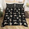 Cute Cartoon Koala Duvet Cover Set Botanical Blossom Floral Comforter Cover Kawaii Wild Animal Koala Bedding Set Twin Queen Size