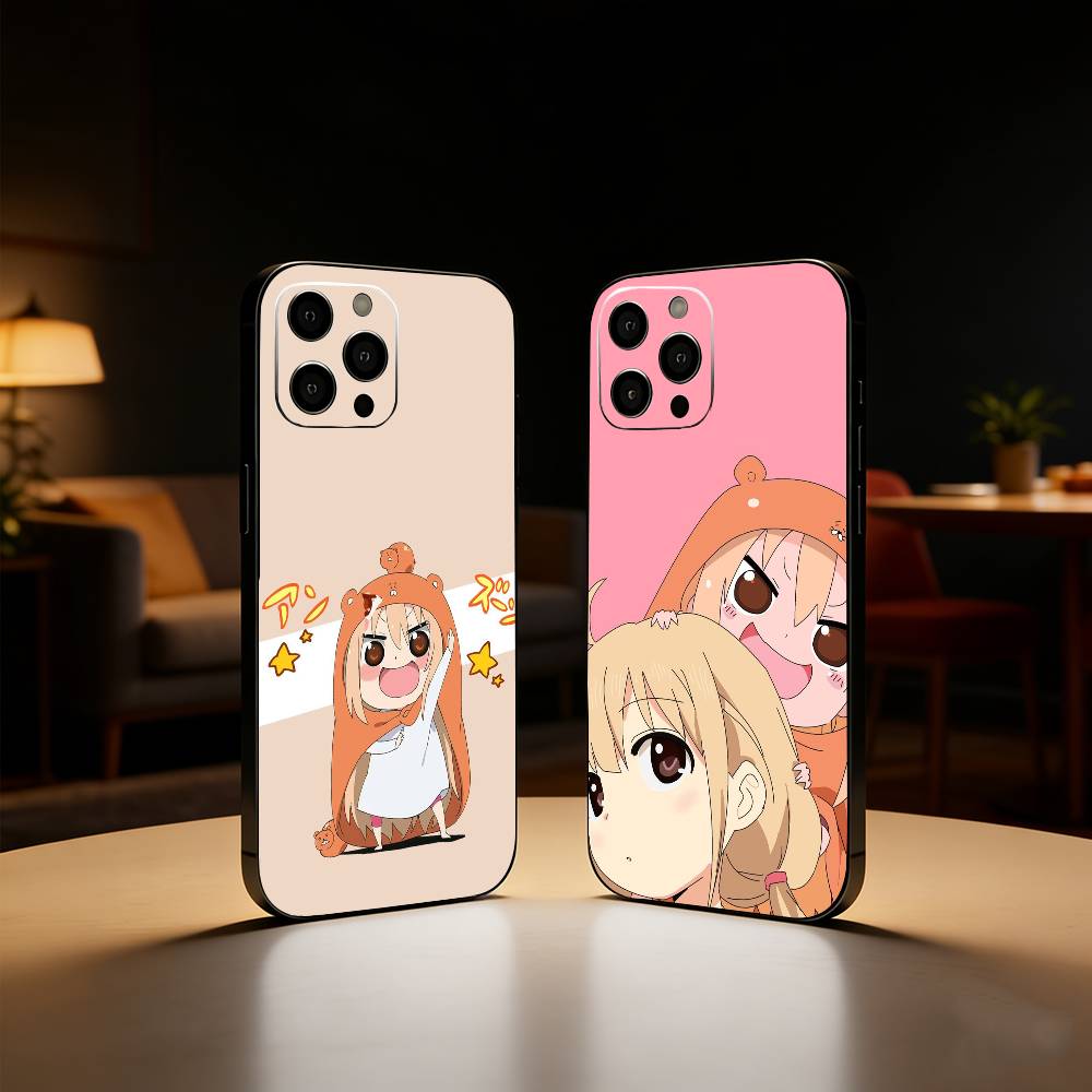 H-Himouto Umaru ChanS Phone Case For iPhone17,16,15,14,13,12 Plus,Max Soft Silicone Black Cover