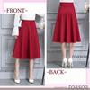 Toasoa Ausgestellter Kreiselrock mit Gummizug und Stretchstoff für und Geschäftliche Nutzung Größen 03 Damen Knielang A-Linie Taille, Taschen, Pendeln,