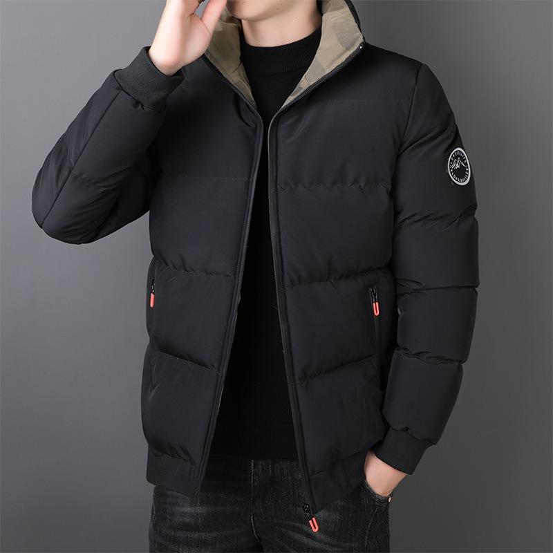 Men's new winter padded casual stand-up collar jacket padded jacket men's thickened thermal padded jacket men's clothing