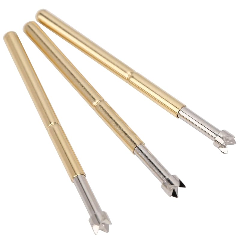 Spring Test Probes, 100Pcs P125-J High Accuracy Round Pogo Pins for PCB Board Testing Contact