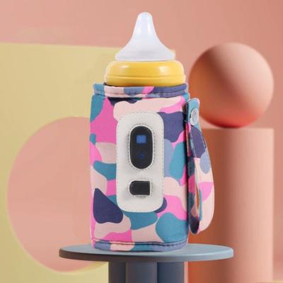 Toka LCD Ekran Tip-c Kablolu 3 Seviyeli Ayarlanabilir Dijital Ekranlı Bebek Süt Şişesi Isıtma Kılıfı Günlük Kullanım İçin 1 Set Şişe Isıtıcı