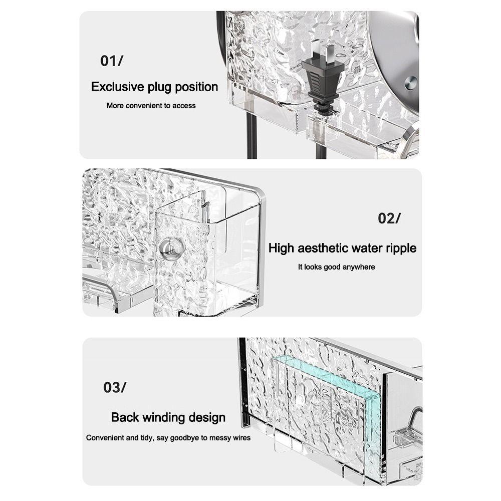 Punch Free Hair Dryer Rack Wall-mounted Hair Tool Storage Rack Portable Bathroom Accessories