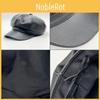 Color Pu Solid Leather Octagonal Beret Outdoor Breathable Hat Sun Protection