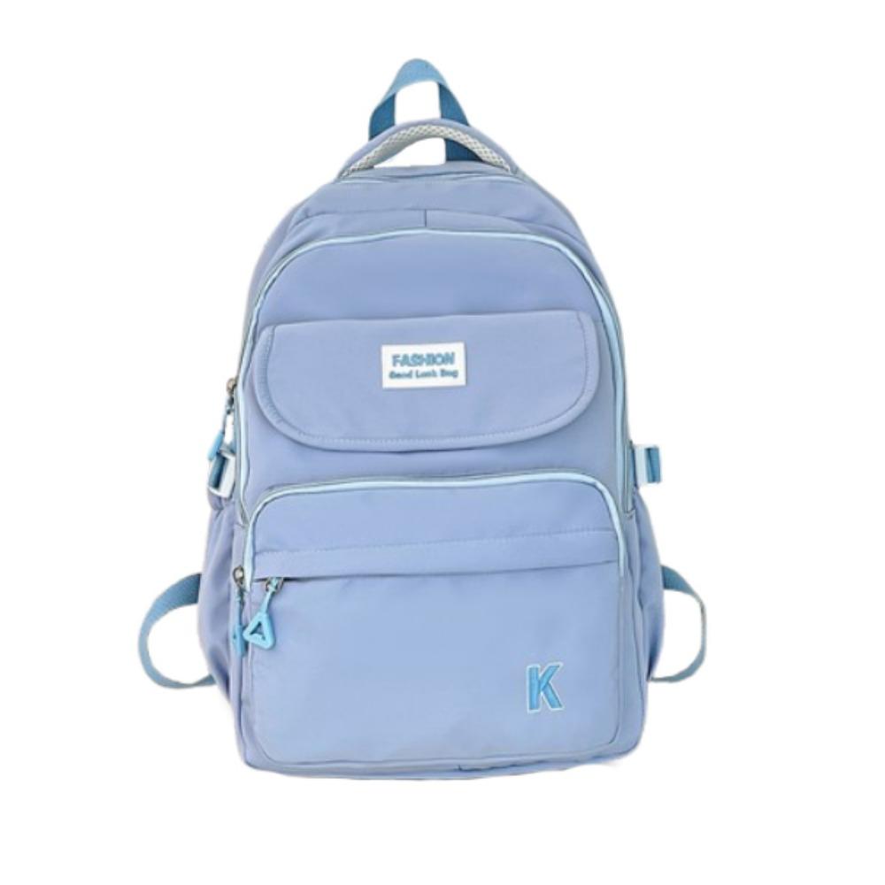 Lightweight Students School Bags Waterproof Girl s Backpack College Student Backpack Children синий