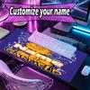 Custom Name Personalized Garfield Pattern Mousepad, Laptop PC Desk Mat, Decorative Desk Mat for Home Keyboard Pad Gift