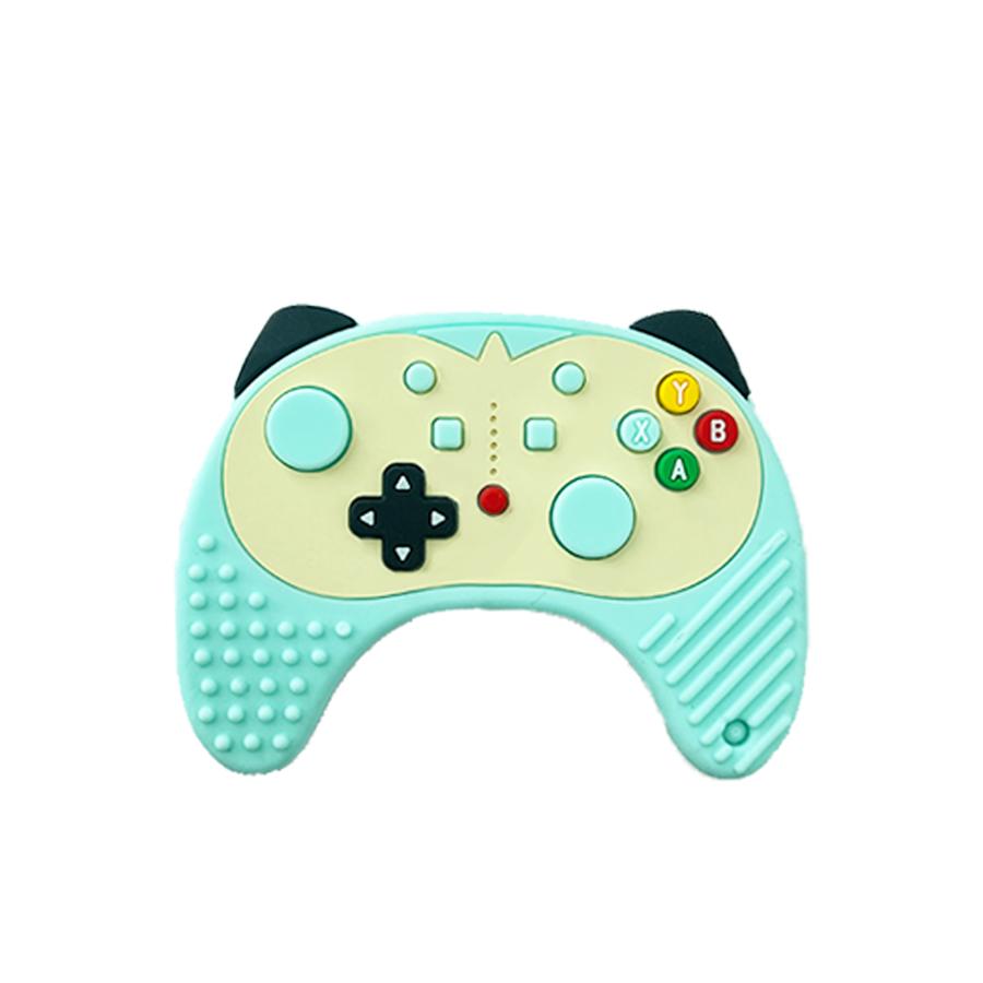 

1 шт. Силиконовый прорезыватель для зубов для новорожденных, Мягкие детские прорезыватели, Прорезыватели для зубов для младенцев в форме ручки, Подарок для новорожденного без BPA зелёный