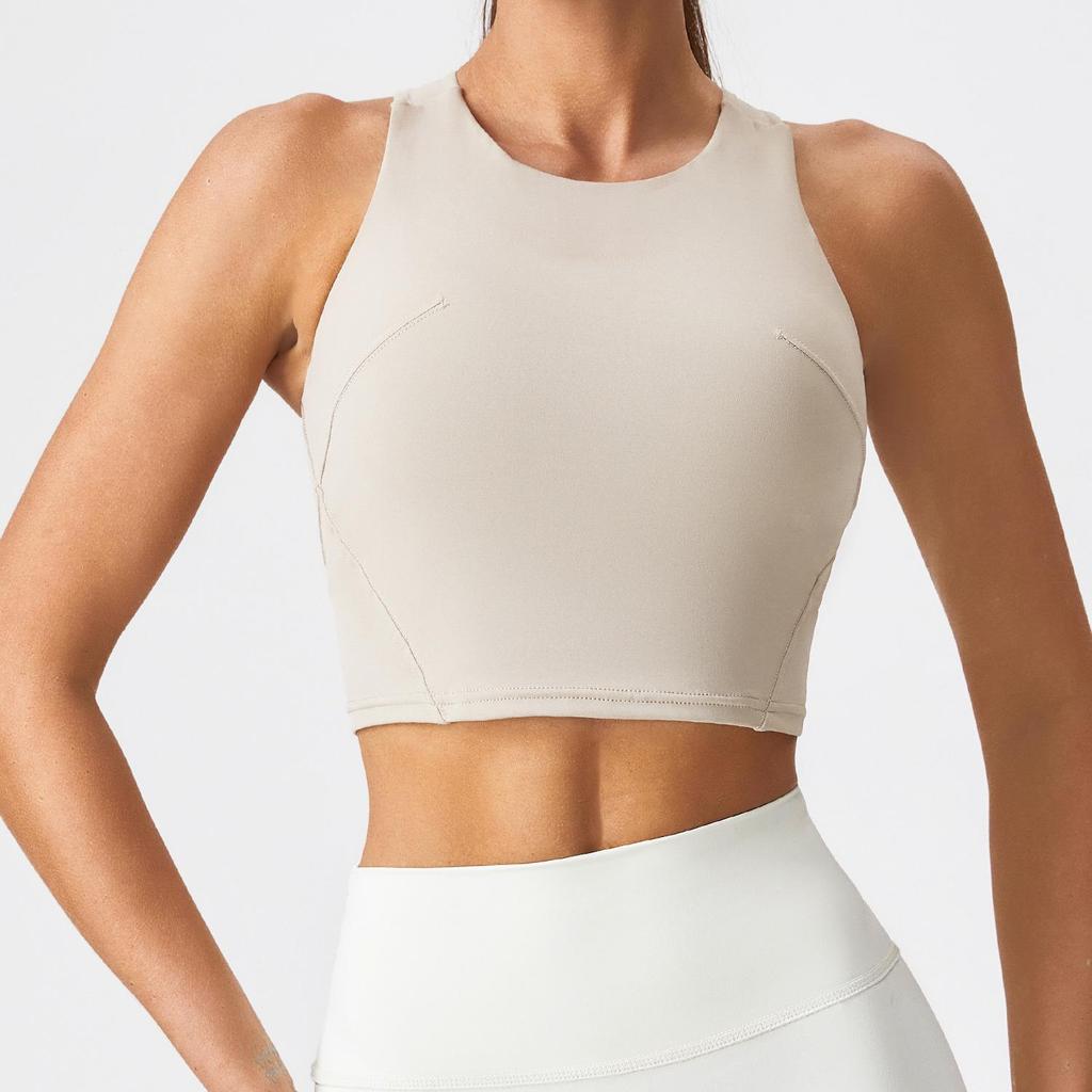 High-Intensity Racerback Nude Feel Slimming Sports Vest