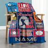 Softball66 Customize Text Blanket Cozy Customizable Blanket Warmthful Decor Throw For Seaside Couch Bedding Sofa for All Occasions