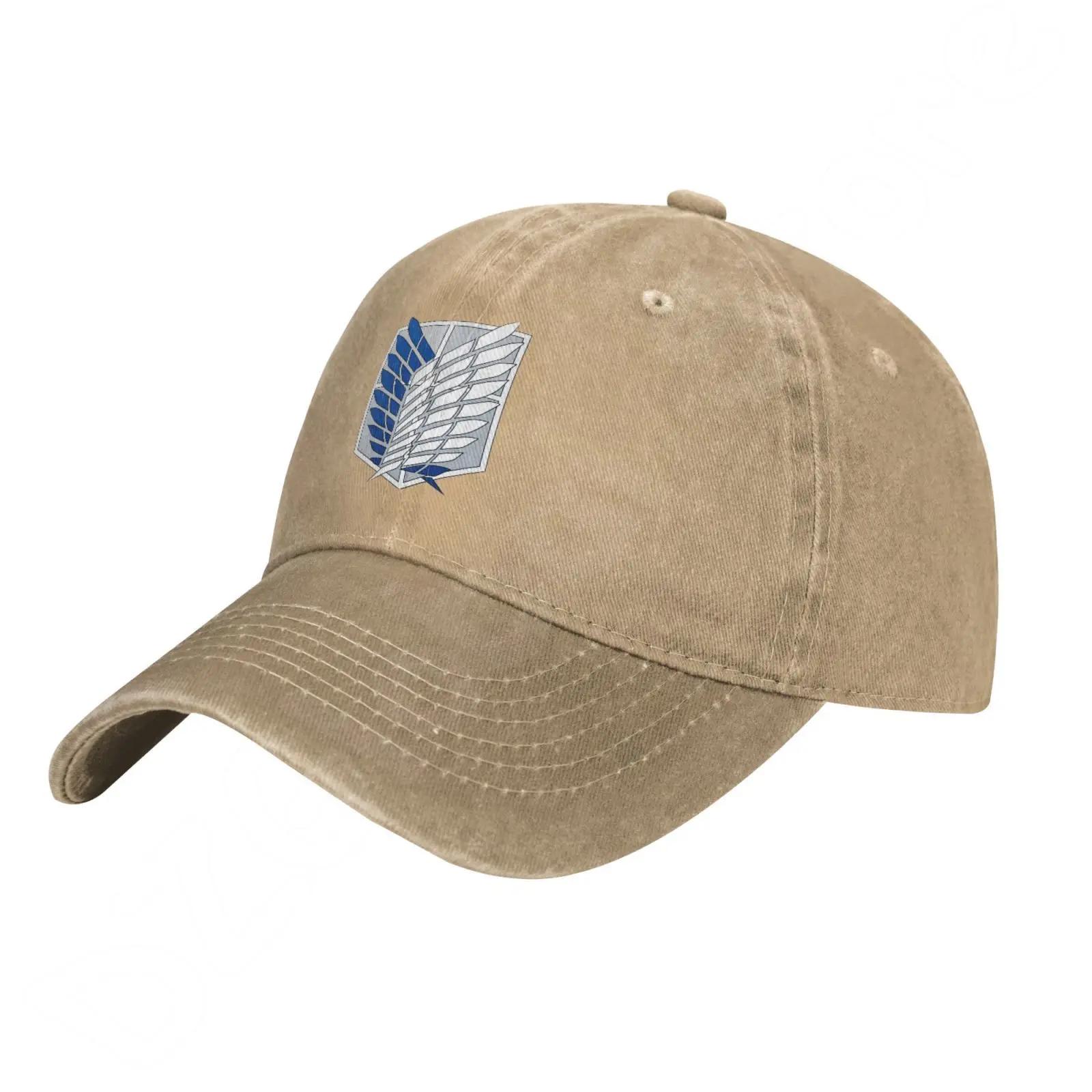 

Attack on Titan Logo Baseball Caps Wings of Freedom Mikasa Mens Cotton Hats Japanese Anime Cap for Women Unisex Casual Hat Adjustable