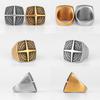 Nordic Navigational Compass Stainless Steel Mens Rings Hyperbole for Male Boyfriend Biker Jewelry Creativity Gift