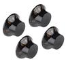 4 PCS Speed Tone Volume Control Knobs for EPI LP Electric Guitar (Black+Gold)