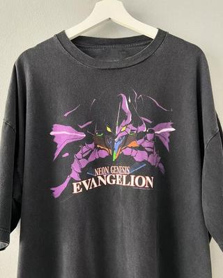 Neon Genesis Evangelion ANime Manga 90s Retro Style Black T Shirt Vtg 90s Unisex T-Shirt