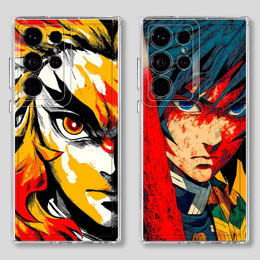 D-Demon S-Slayer Case for Samsung Galaxy S26 S23 Ultra Note 20 Ultra 10 S24 S21 S25 Edge S20 Plus S22 FE Phone Cover