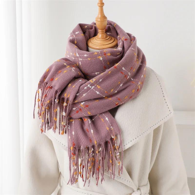 Korean Students Scarf Men Women Autumn Winter Keep Warm Scarves Shawl Fashion Long Thicken Warp Bufanda Poncho Echarpe Pashmina