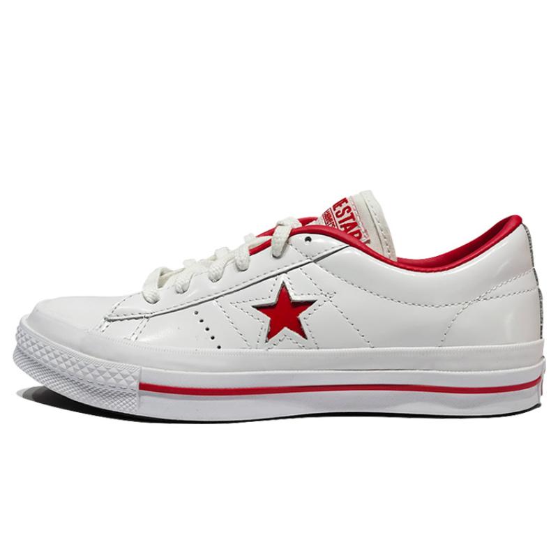 

Converse One Star Series Vintage Classic Low-Top Canvas Shoes Unisex White Red 48