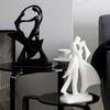 Nordic Kissing Dancing Couple Statue Resin Decoration Home Room Figurines Accessories Study Office Desk Sculpture Ornaments Art