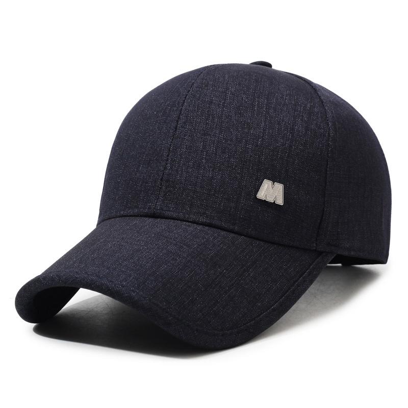 Men s baseball cap for seniors - hard top, stylish duckbill cap, versatile outdoor casual sun hat Adjustable