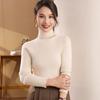 Autumn Winter High Neck Slim Fit Women's Knitwear Sweater