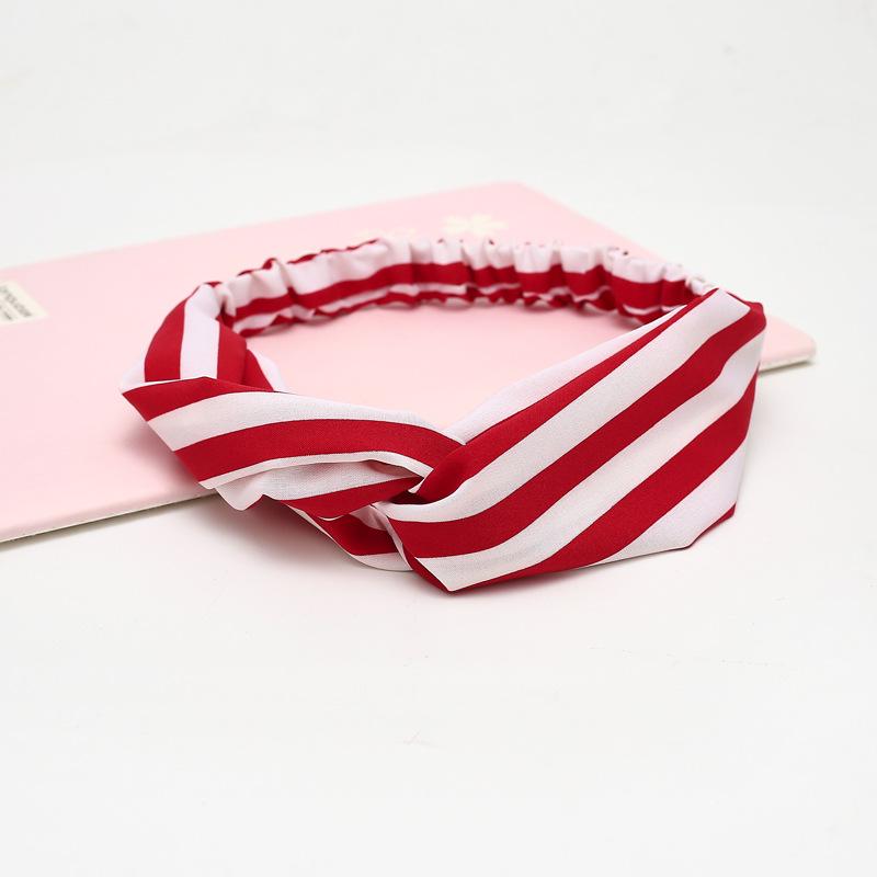 Kvinners Pannebånd Mote Jenter Bohemsk Trykt Kryss Hårbånd Vintage Turban Hårstrikker Bandana Hodeplagg Tilbehør scrunchie