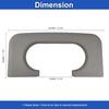 Center Console Cup Holder Armrest Replacement Pad Compatible With Ford F250 F350 F450 F550 1999-2010 Grey(Hard Plastic NOT Padded)