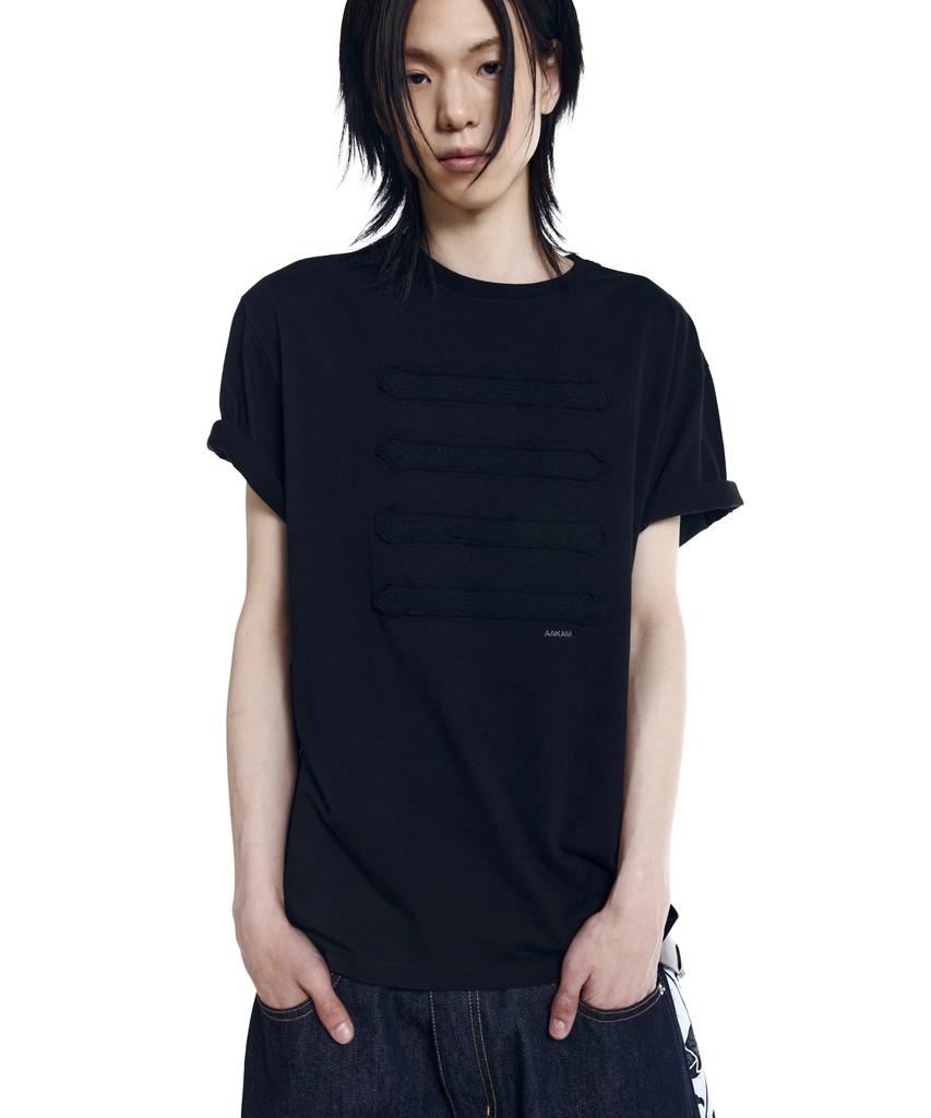 AAKAM Napoleon Corded Half Top (Black)