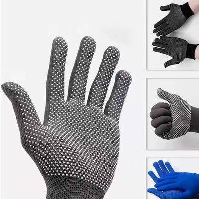 Guantes de protección laboral, de nailon fino, antideslizantes, transpirables y resistentes al desgaste para hombres y mujeres.