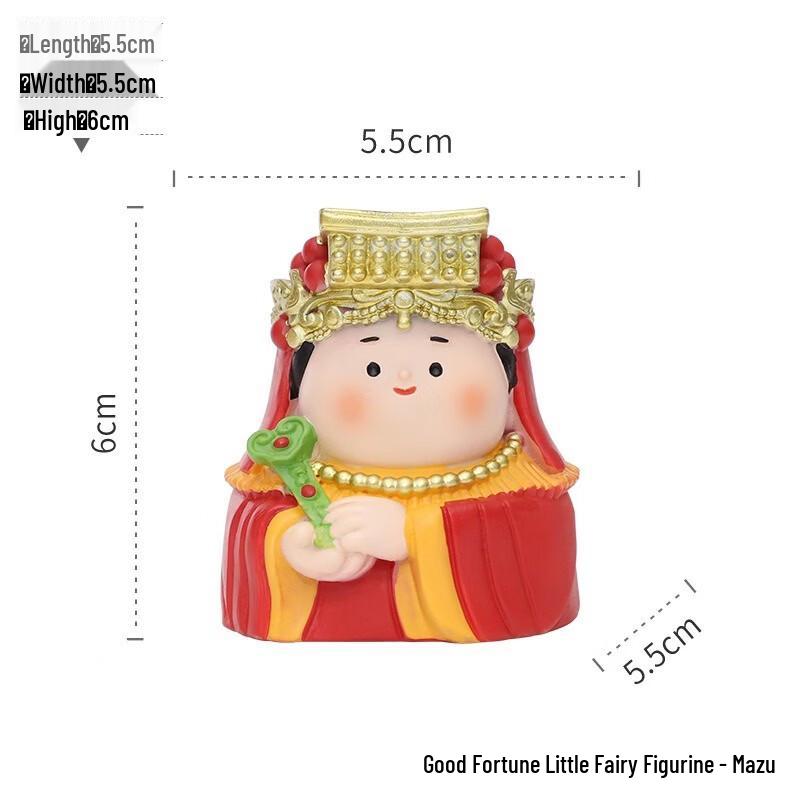 Fumade Lucky Mazu Little Immortal Resin Ornament