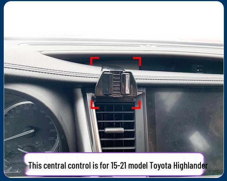 Handyhalterung für Toyota Highlander (2009–2023): Lüftungshalterung mit Navigationshalterung