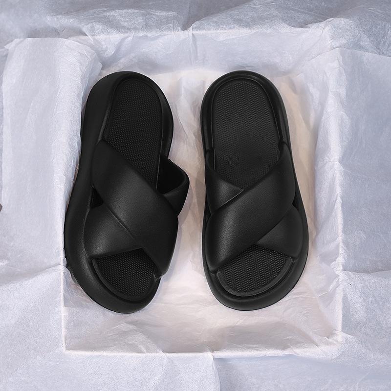 

Тапочки женские на толстой подошве, сандалии с увеличением высоты, женские, корейская версия, OEM OEM-производство, тапочки из ЭВА 38 чёрный