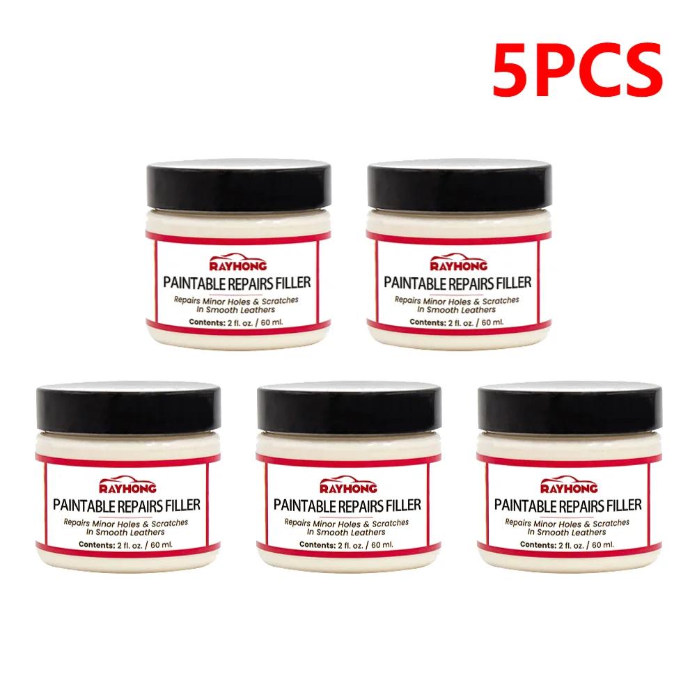 Pasta Riempitiva per Pelle 60ml Composto Riempitivo Riparatore per Pelle Vera Crema Ripristinante per Pelle Riempitivo per Strappi Fessure Ustioni Buchi