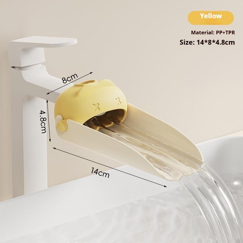 1Pc Faucet Extender, Splash-Proof, Kitchen & Bathroom Faucet Extender, Cute Cartoon Water Guide Trough