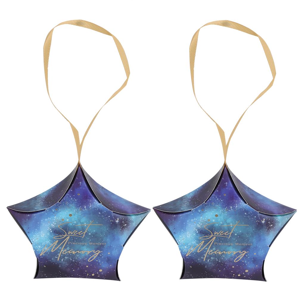 30PCS Star Shape Candy Boxes Wedding Baby Shower Party Favors Gift Boxes Packing SuppliesBlue STAR