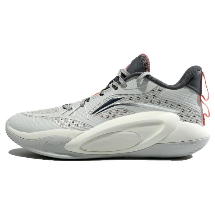 New LiNing Cushioning Wear Resistant Low Top Basketball Shoes Men's Gray ABPS047-3