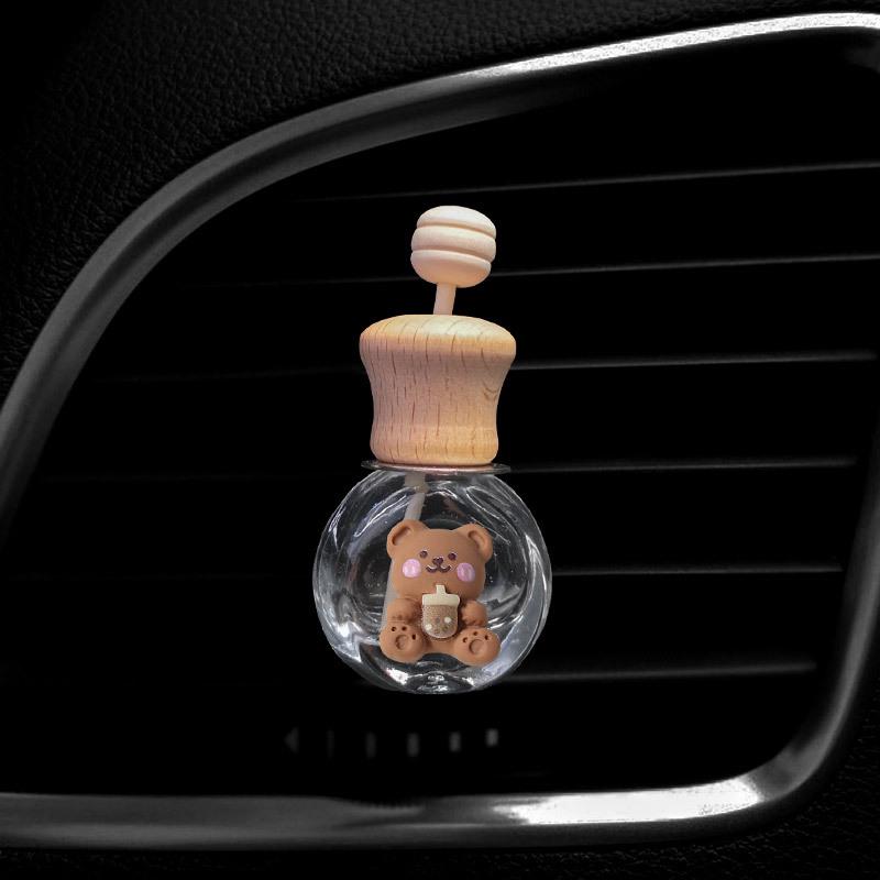 Cartoon Car Air Vent Perfume Bottle Ornament