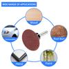 50PCS 2 inch Sanding Discs Kit 80/120 Grit Grinding Sandpaper with Back Pad Vehicle Sanding Sand Paper for Power Tool Sander