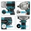 488Vf 1500N.m 1/2 Socket High Torque Brushless Wrench Cordless Electric Impact Wrench Power Tools For 18V Battery